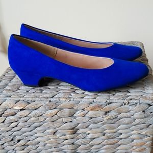Dream Pairs Royal Blue Low-Heel Pumps